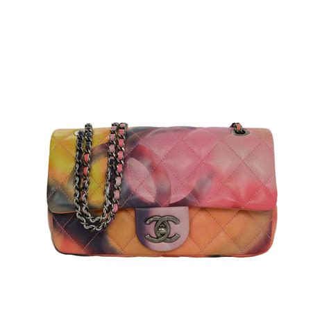 multi coloured chanel bag